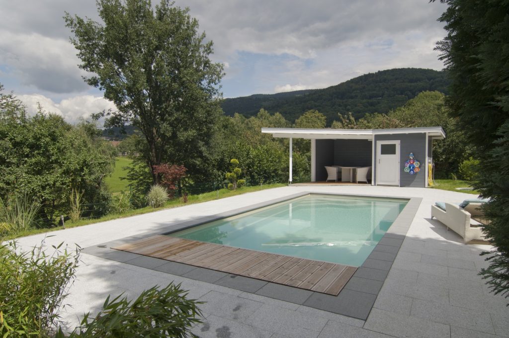 Poolbau in Dreiech, Außenpool